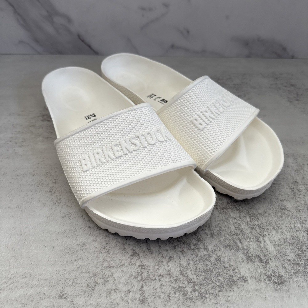 Birkenstock Sandals Women 6 US 37 EU White Barbados EVA Slide White